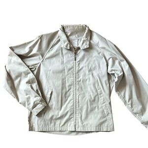 London Fog Mens Jacket Tan Zip Front Sz 40 Reg.